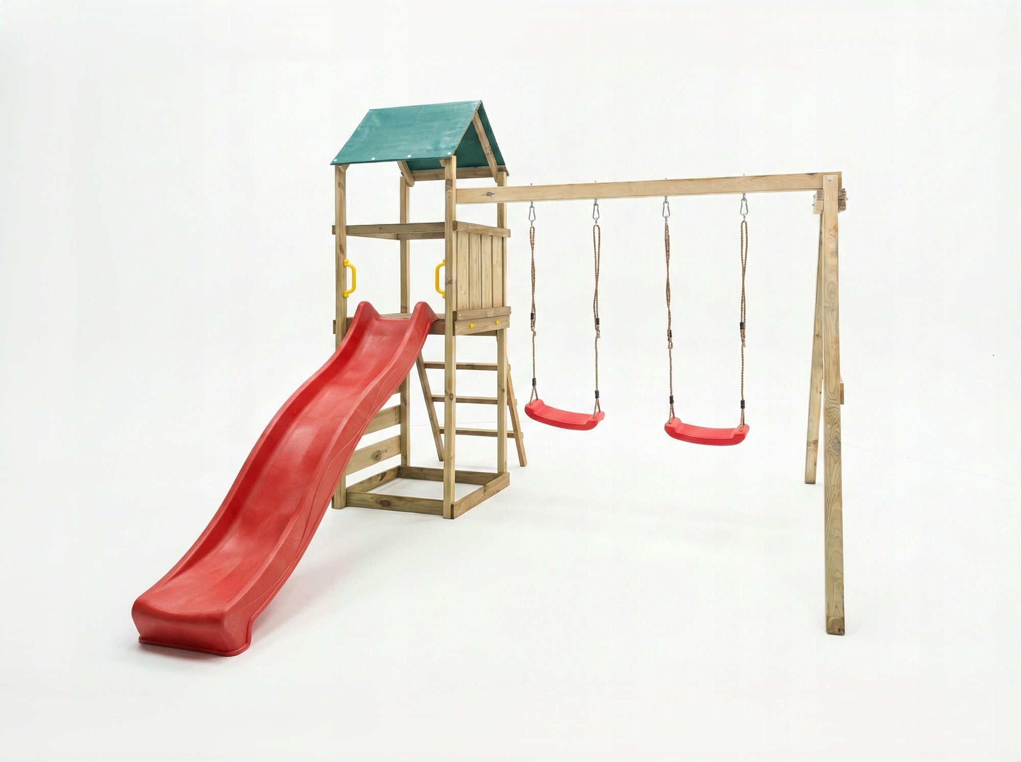 FUNGOO SQUARE TOYS WOODEN GARDEN MAXPLAY 2.1 SWING X2 COTTAGE Kind wooden