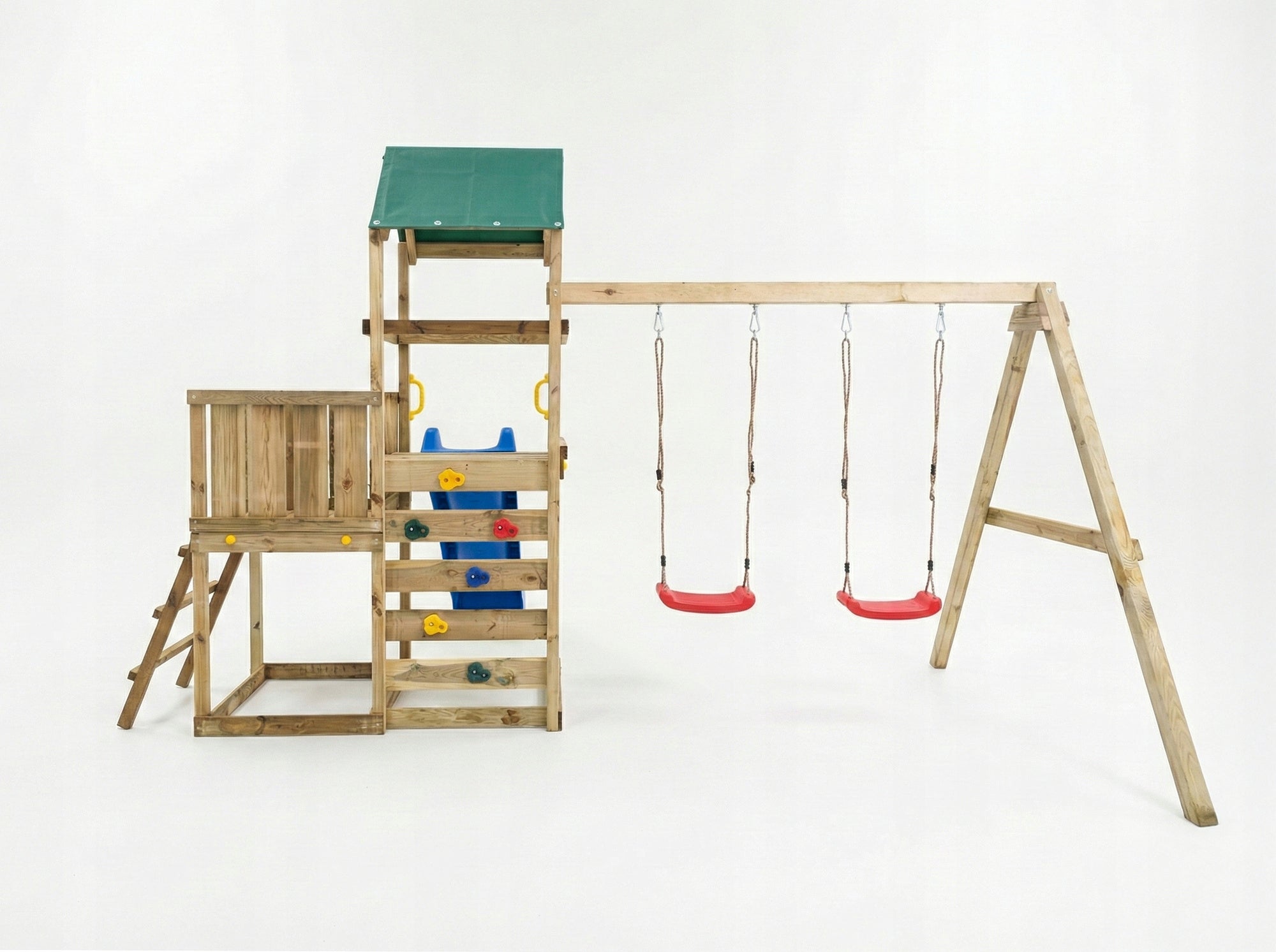 FUNGOO SQUARE TOYS WOODEN GARDEN MAXPLAY 3.1 SWING X2 COTTAGE Kid's age 3＋ years
