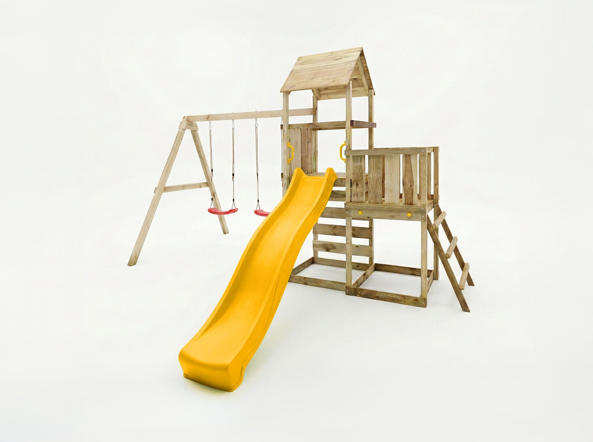 FUNGOO SQUARE TOYS WOODEN GARDEN MAXPLAY 3.2 SWING X2 COTTAGE Kind wooden