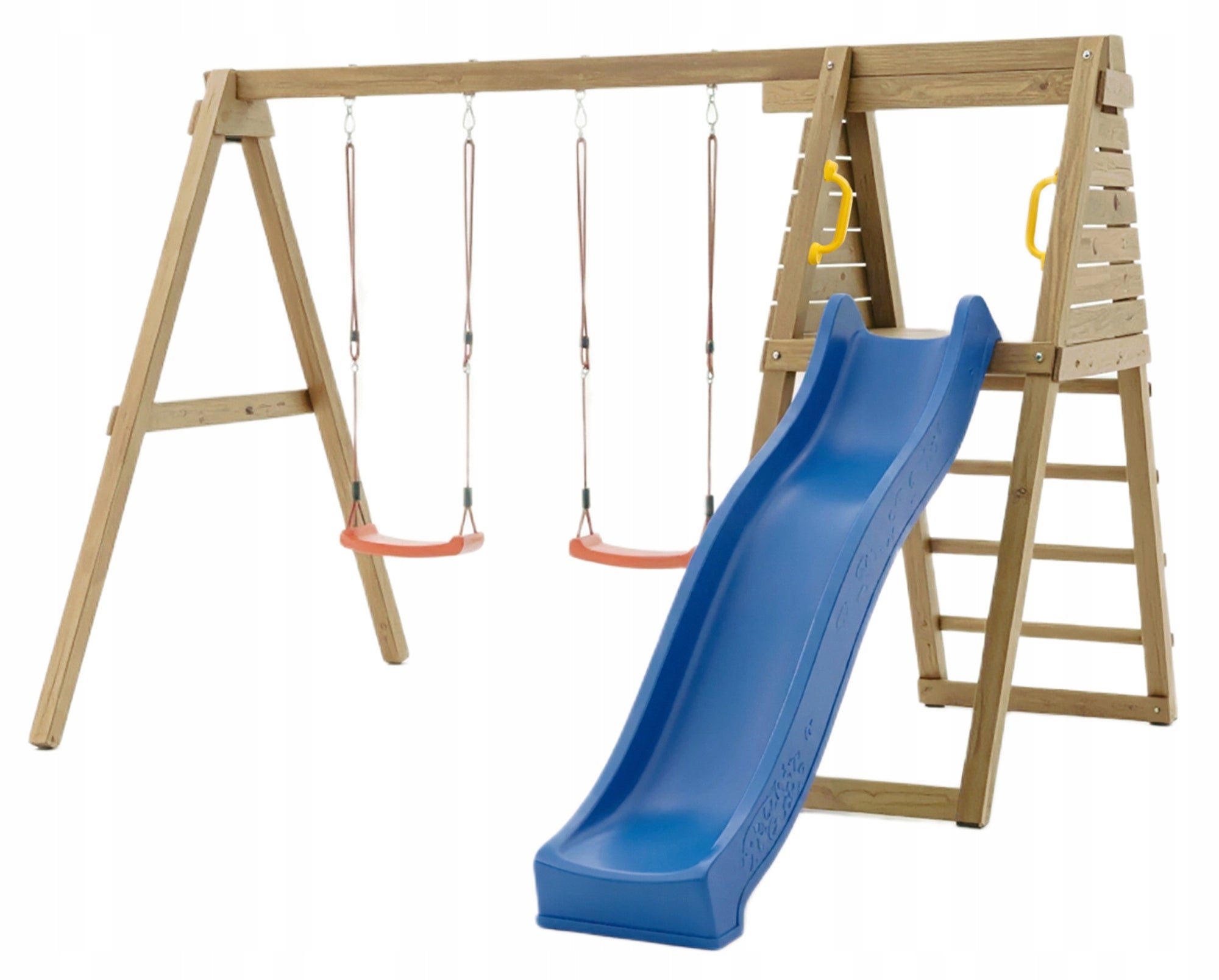 FUNGOO SQUARE TOYS WOODEN GARDEN MAXPLAY GYM SWING X2 SLIDE