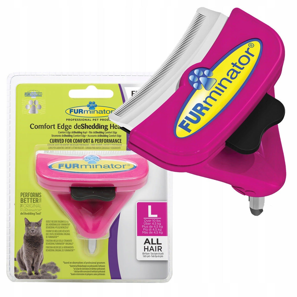 FURMINATOR FURFLEX CARDED TRIMMER FOR CAT HEAD L