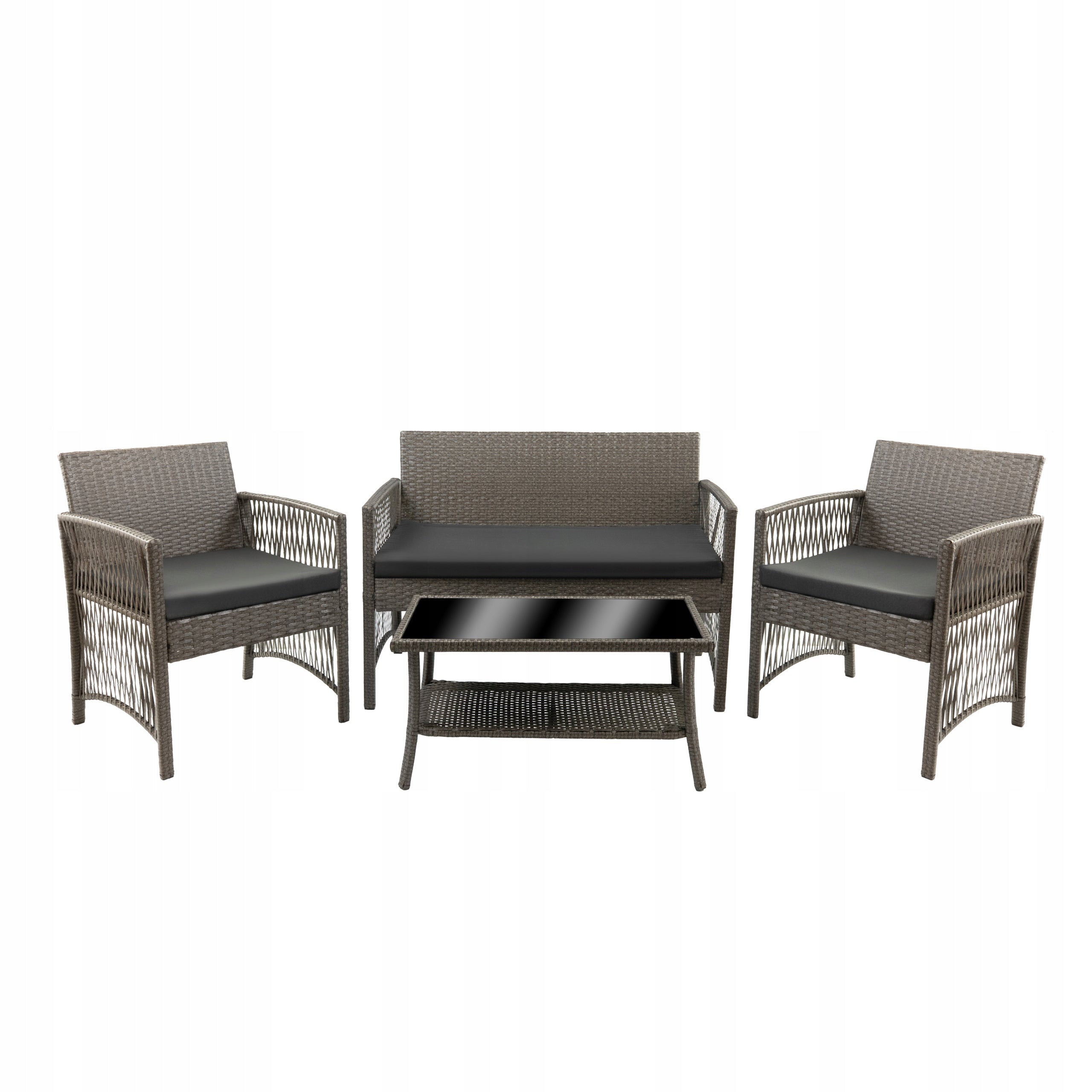 FURNIFY | GARDEN FURNITURE SET | TECHNORATTAN FURNITURE SOFA 2xFOTEL TABLE Number of items in the set 4