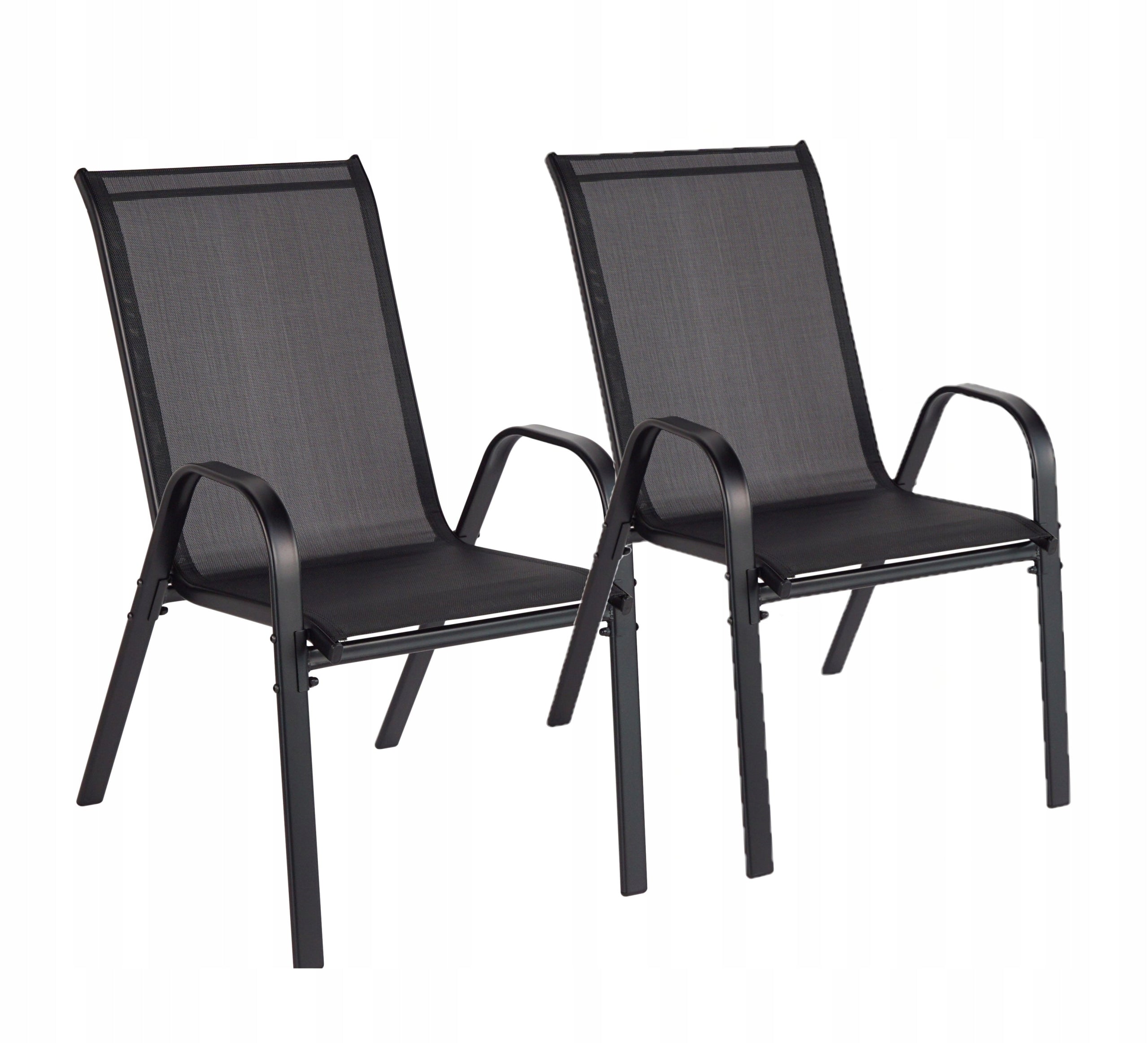 FURNITURE FOR BALCONY TABLE +2 CHAIRS GARDEN SET FURNITURE SET BLACK Main material metal