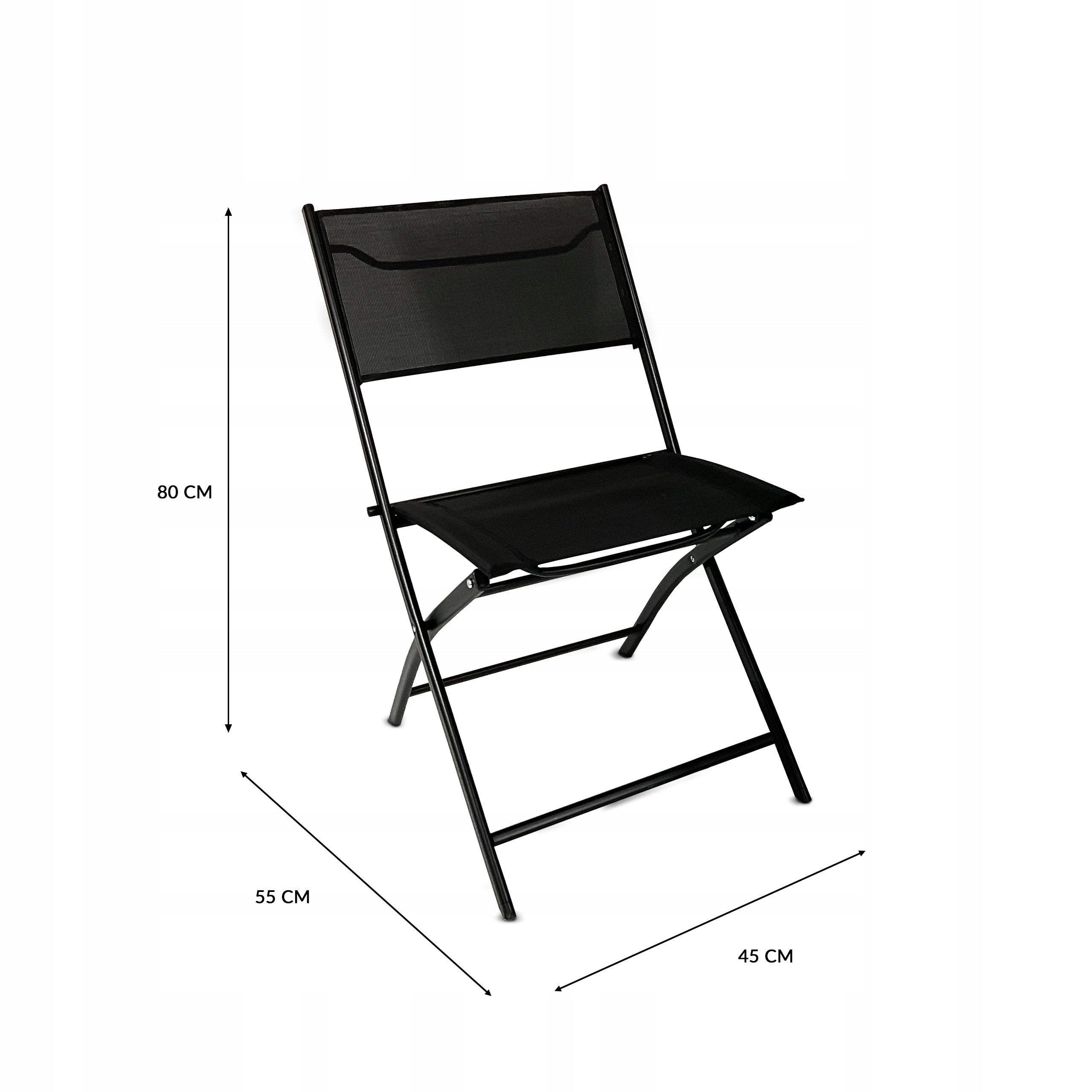 FURNITURE FOR BALCONY TERRACE FOLDING SET TASOS 2-OS 60 L BLACK Manufacturer code D02861