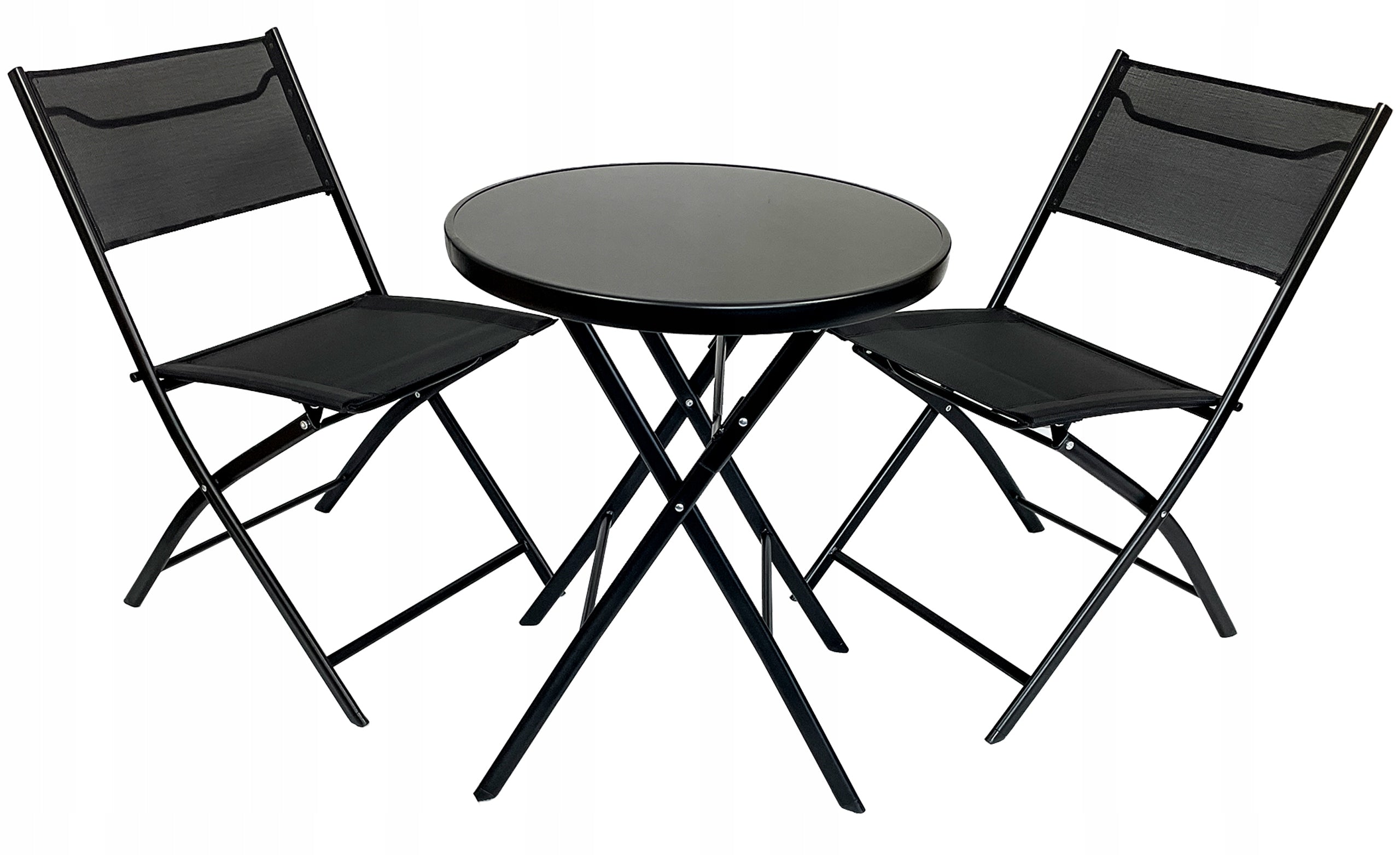 FURNITURE FOR BALCONY TERRACE FOLDING SET TASOS 2-OS 60 L BLACK