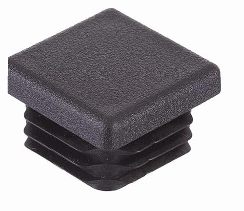 FURNITURE LEG CAPS SQUARE 50 MM BLACK RIBBED 16 PCS. for home