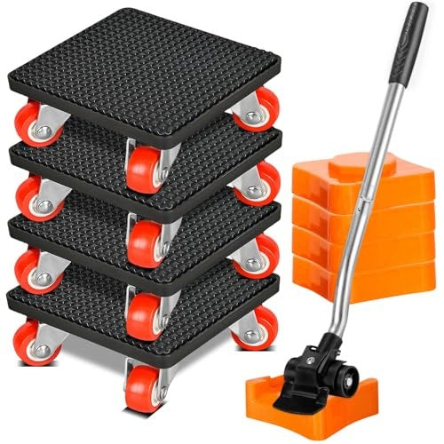 FURNITURE TRANSPORT WHEELS SET OF 9 PCS LIFT TRANSPORT STEEL Brand no brand