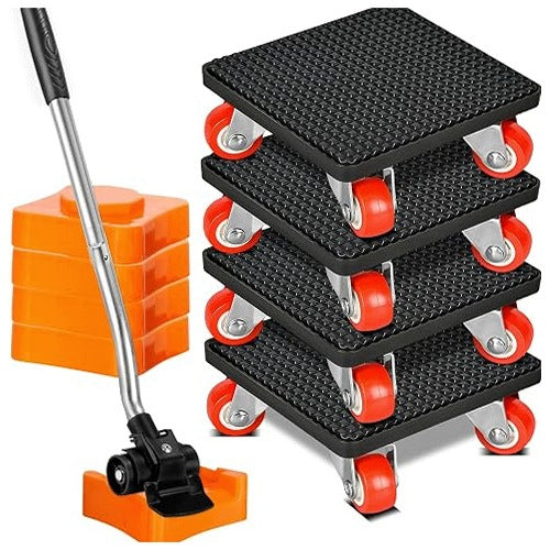 FURNITURE TRANSPORT WHEELS SET OF 9 PCS LIFT TRANSPORT STEEL