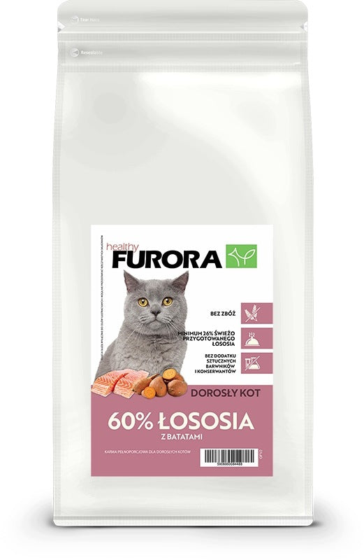 FURORA GRAIN-FREE CAT FOOD 60% SALMON 2KG