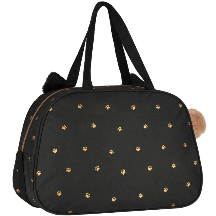 FURRY SPORTS BAG SCHOOL KITTY FOR SWIMMING POOL WF FOR GIRLS BLACK XL Brand no brand