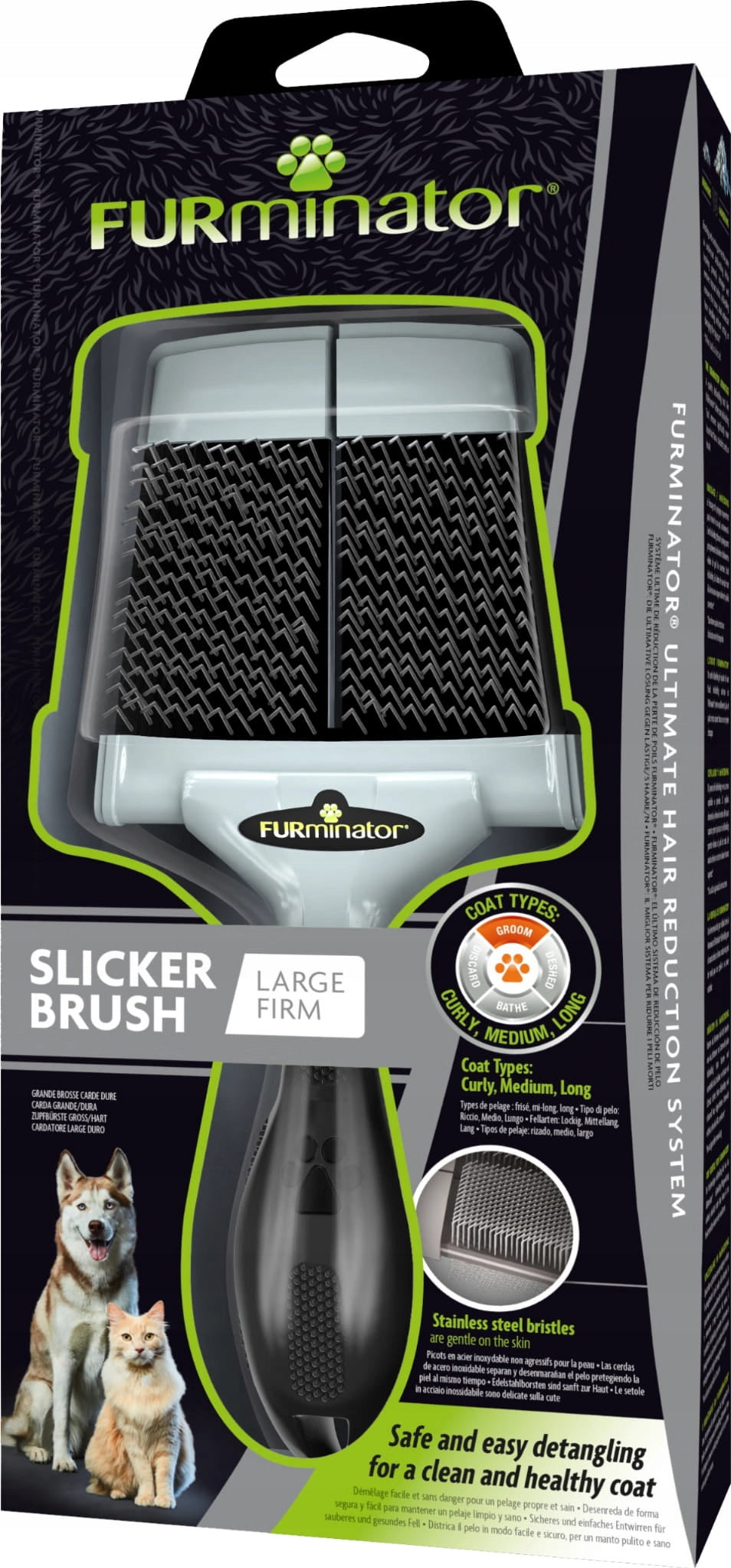 FURminator Brush poodle L professional combing 1 piece Packaging status original