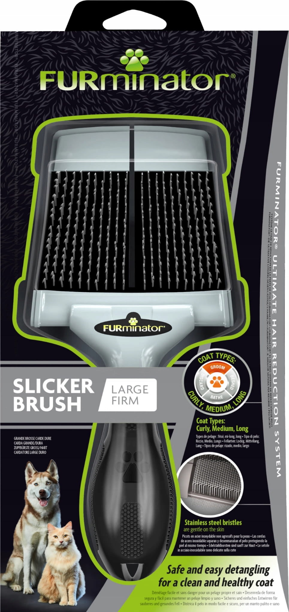 FURminator Brush poodle L professional combing 1 piece