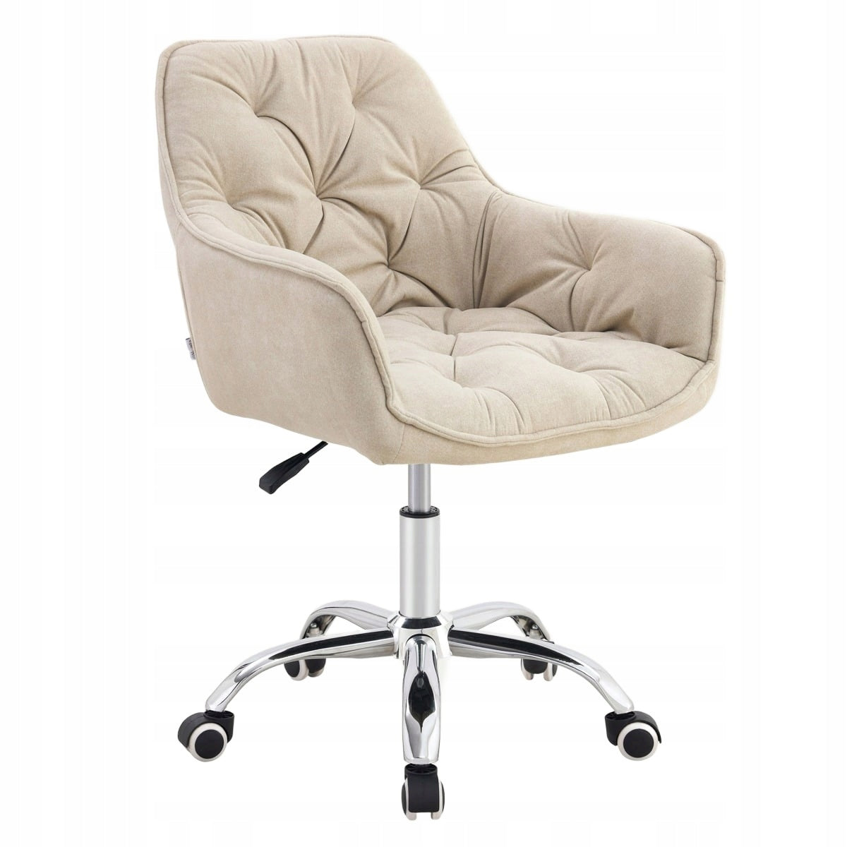 FUSSY armchair in swivel fabric beige 57x61x80-90 cm HOMLA