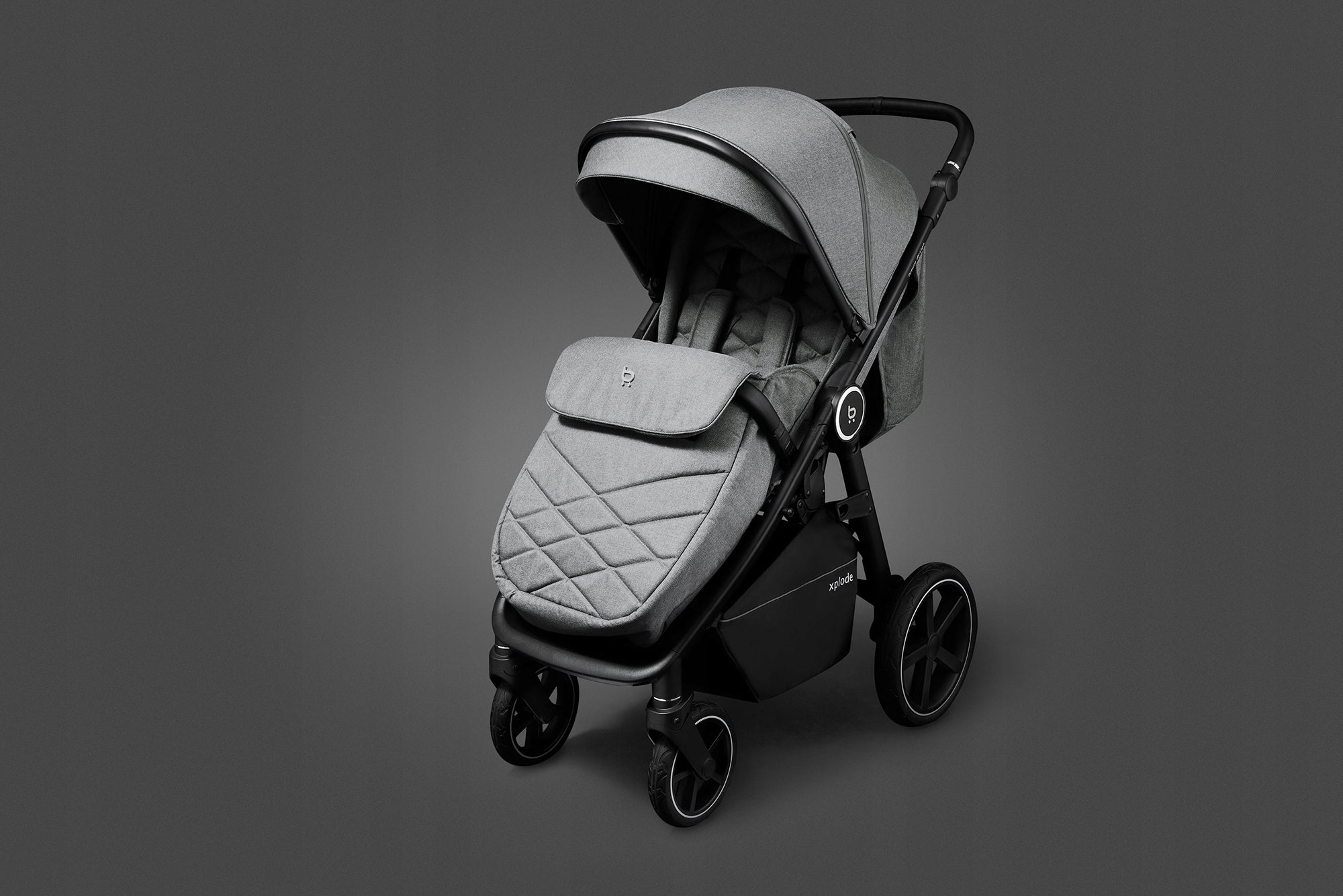 FUTURE DESIGN XPLODE STROLLER SEAL GREY Brand 4BABY