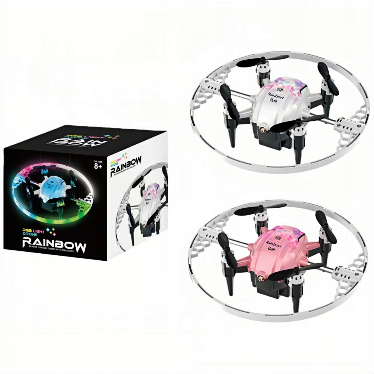 FX-41B Mini RGB Drone,360° Rotation & LED Light Display