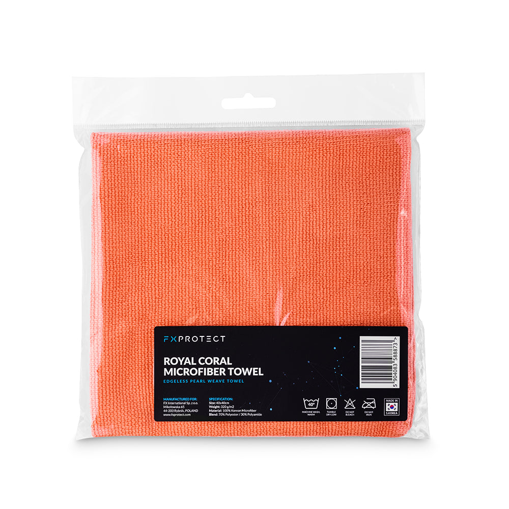FX PROTECT _ ROYAL CORAL 40X40CM 1PCS – DELICATE MICROFIBER 320GSM Packaging status original