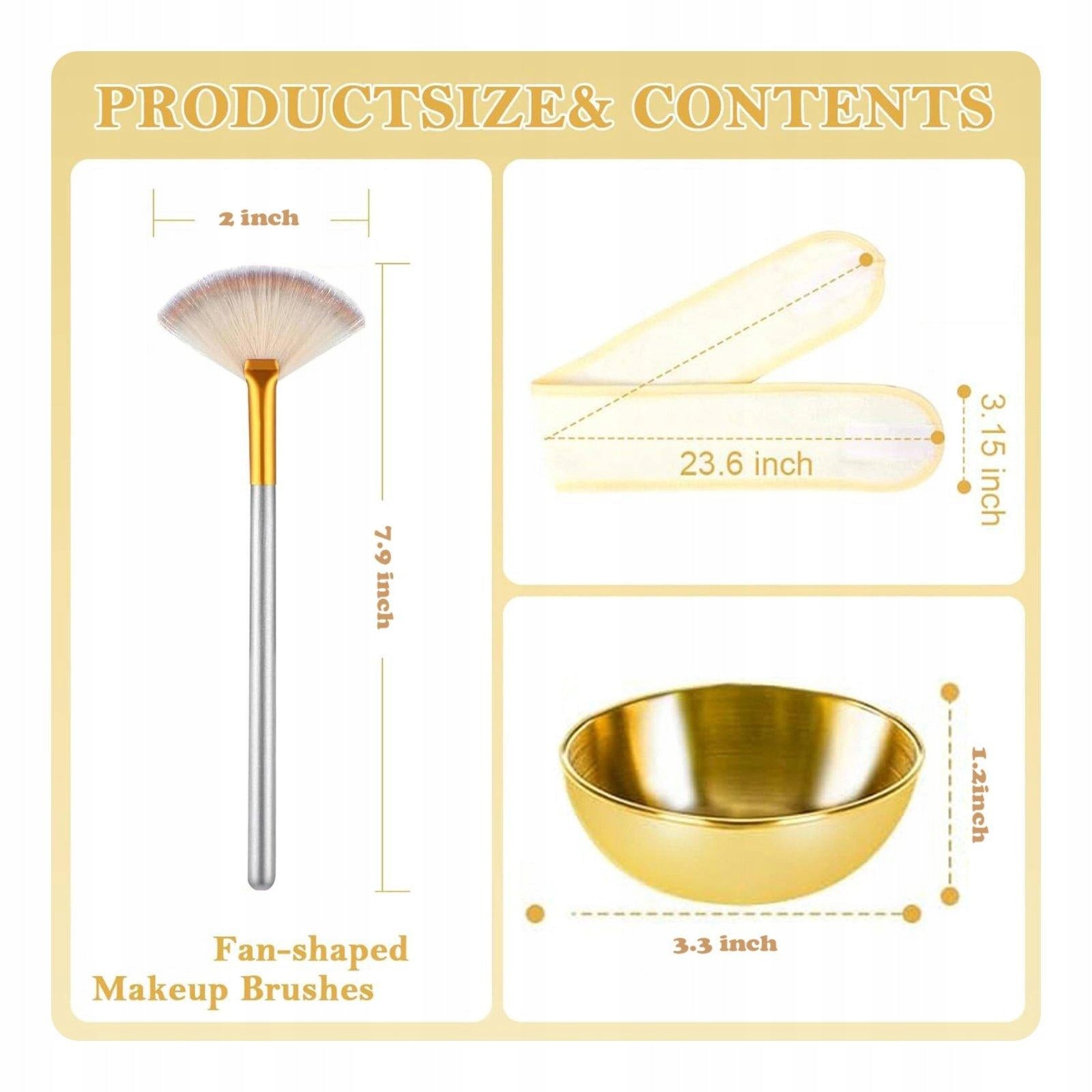 Fabric Kit Skincare Mixing Bowl and Brush Gentle Bristles for Applying Face Medical device type accessories for a medical device or a product without an intended medical purpose