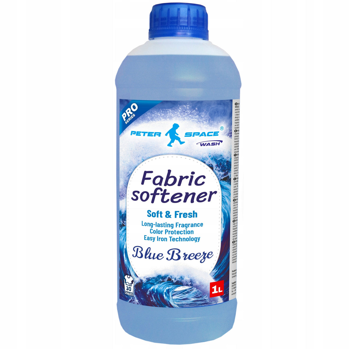 Fabric Rinse Liquid 1l Softening Concentrate Fresh Scent Blue