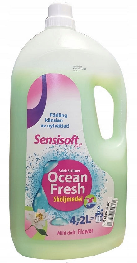 Fabric Rinse Liquid 4L Green Floral