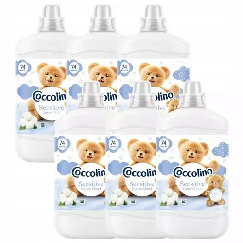 Fabric Rinsing Liquid Coccolino Sensitive Cotton Cloud 6x1702 ml 444 Washes