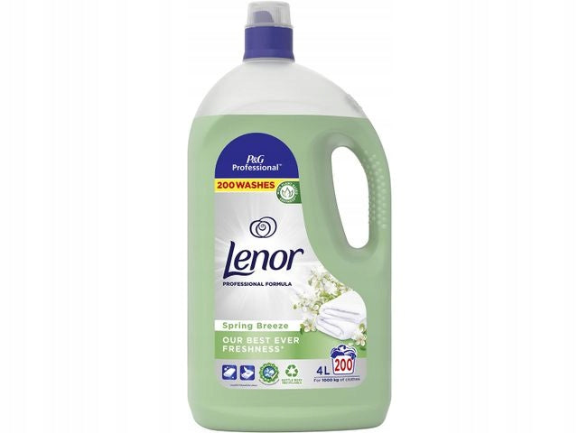Fabric Rinsing Liquid LENOR Green "Spring Breeze" 4L UK