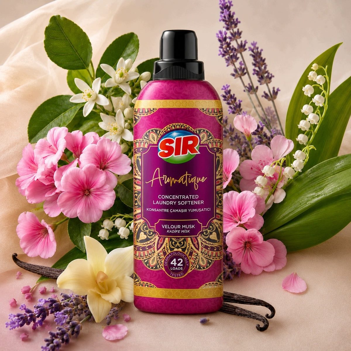 Fabric Rinsing Liquid SIR Softening Universal Turkish Aromatique Brand Sir