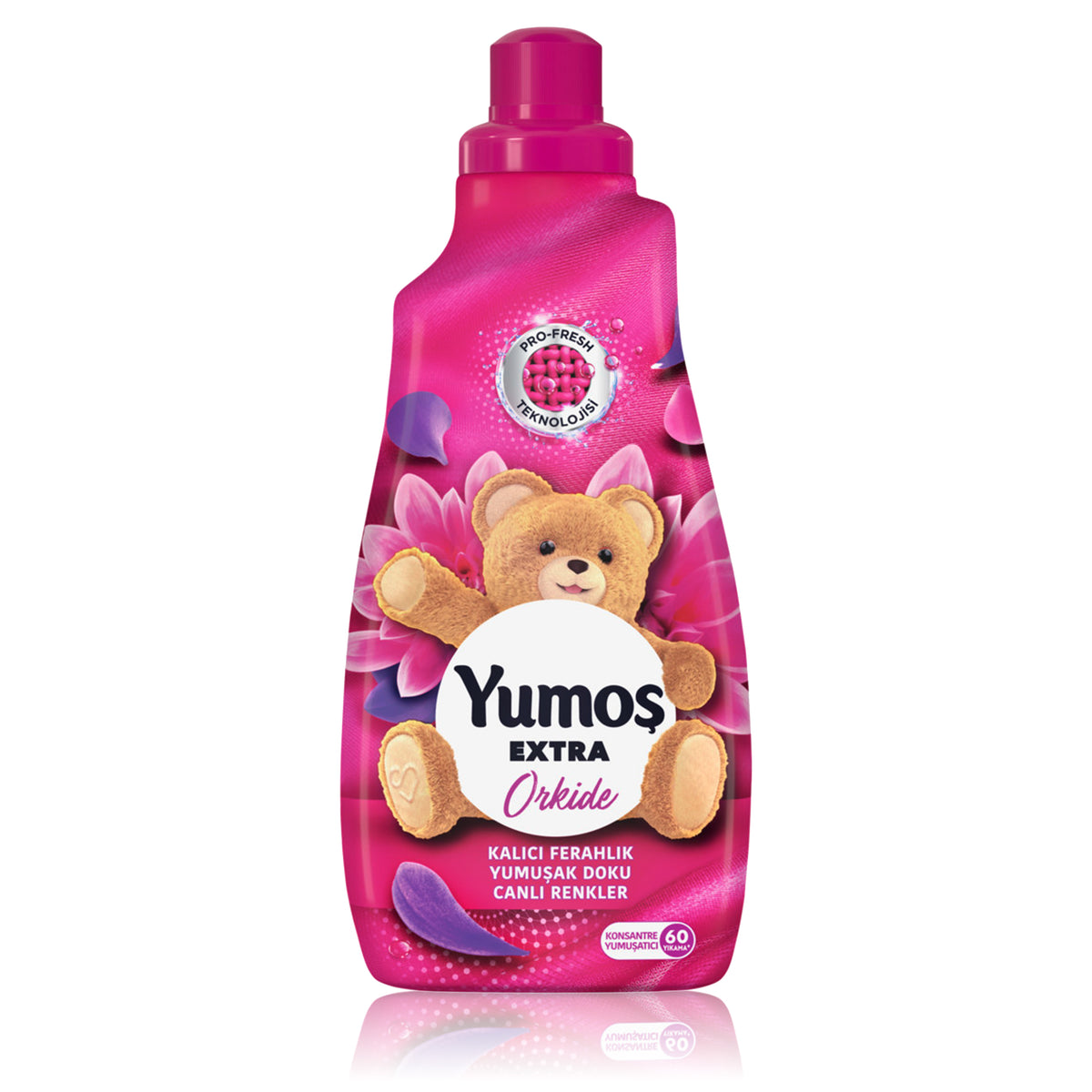 Fabric Rinsing Liquid Softener Concentrate Yumos Extra Orchid 1,44 L