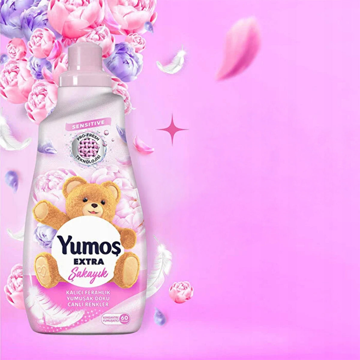 Fabric Rinsing Liquid Softening Concentrate Yumos Extra Peony 1,44 L Capacity 1.44 l