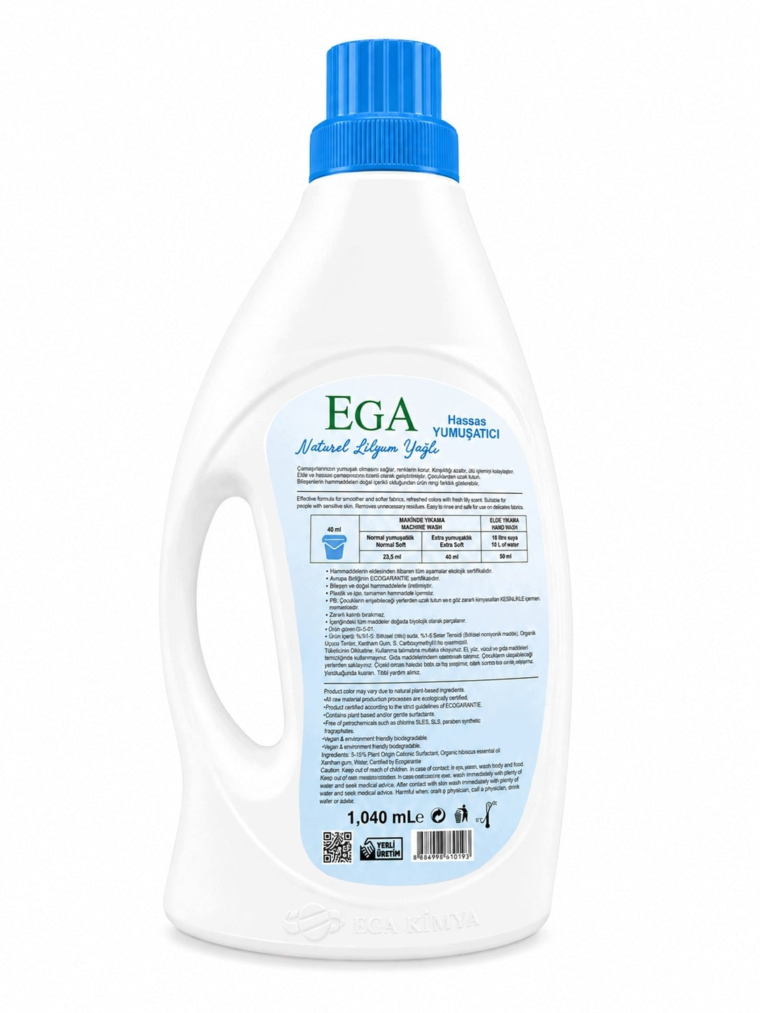 Fabric Softener EGA Lily 1040 ml 44 Washes Manufacturer code TK005
