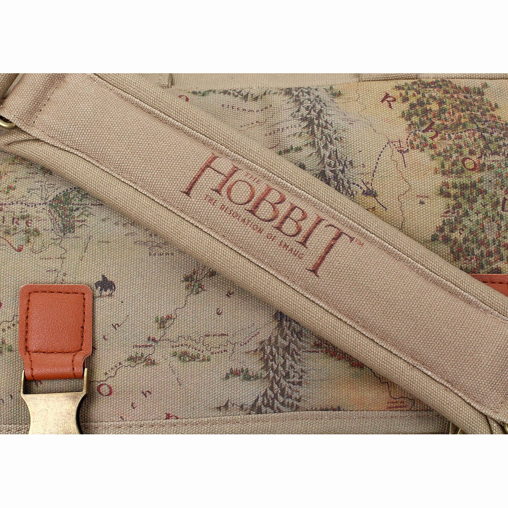 Fabric shoulder bag - Hobbit map
