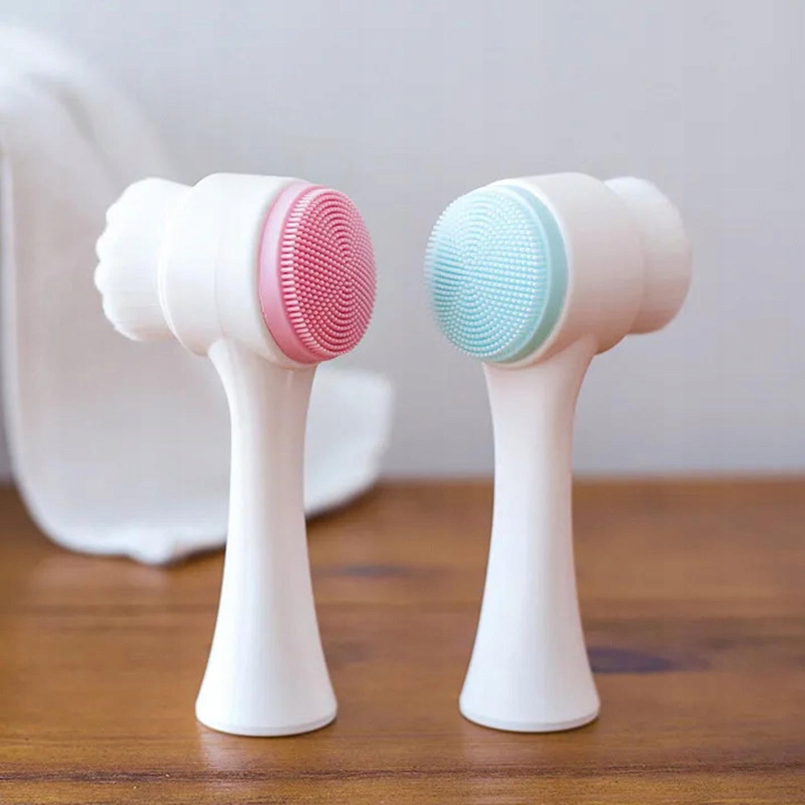Face Brushes for Cleansing Deep Cleansing Flexible for Face Care Pink Medical device type accessories for a medical device or a product without an intended medical purpose