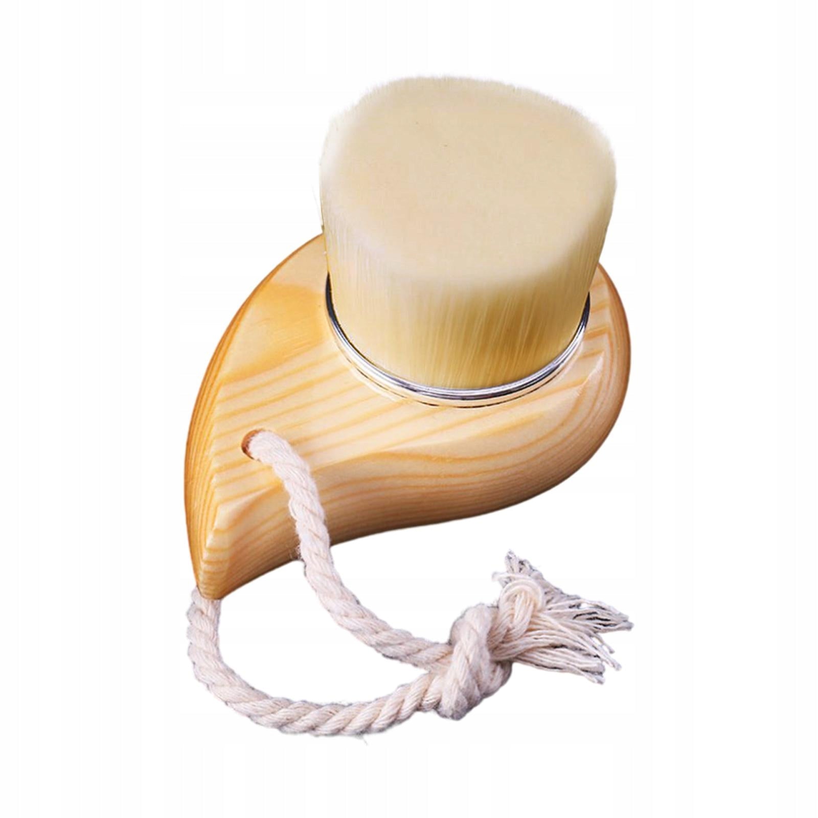 Face Cleaning Brush Soft Bristles Mini Wooden Handle Facial Brush Style B Brand no brand