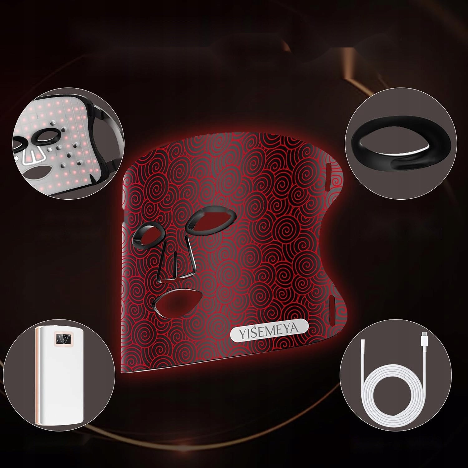 Face Mask LED EMS Anti-Aging Cosmetic REGENERATION Medical device no