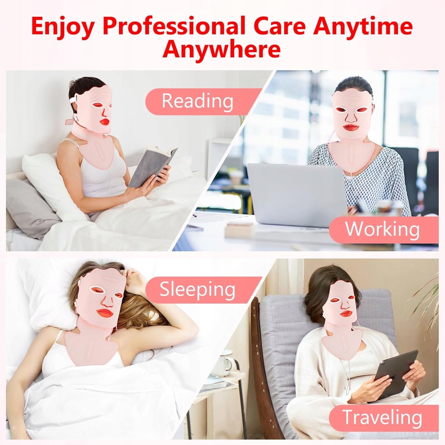 Face Mask LED Light Therapy USUIELIGHT Anti-Aging Acne Medical device no