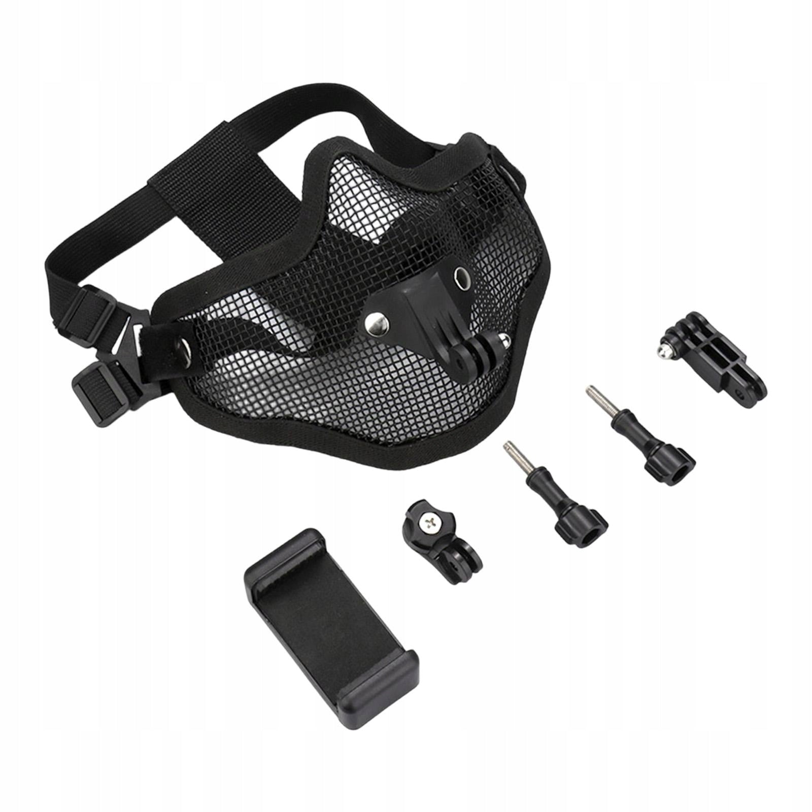 Face Mask with Mount Mesh Face Mask with Mount Breathable for Phone Model Half Face Mask
