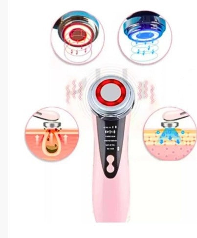 Face and eye massager with microvibration – red and navy blue light Brand no brand