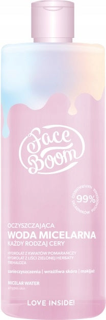 Reinigendes Mizellenwasser für alle Hauttypen. Face Boom Micellar Water, 500 ml 