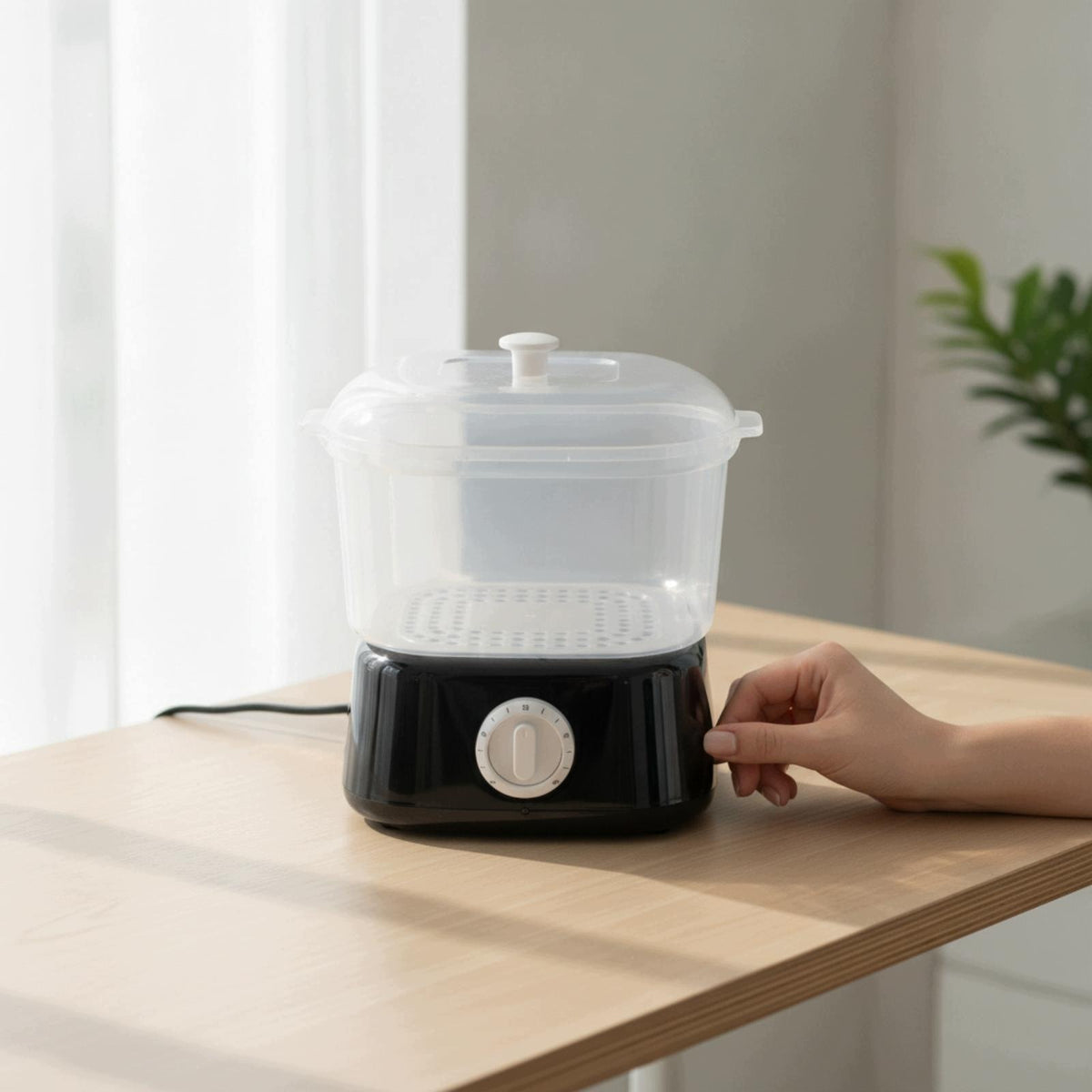 Facial Care Heater PP Material Warming Pot Facial Appliances Black Eu Plug Medical device no