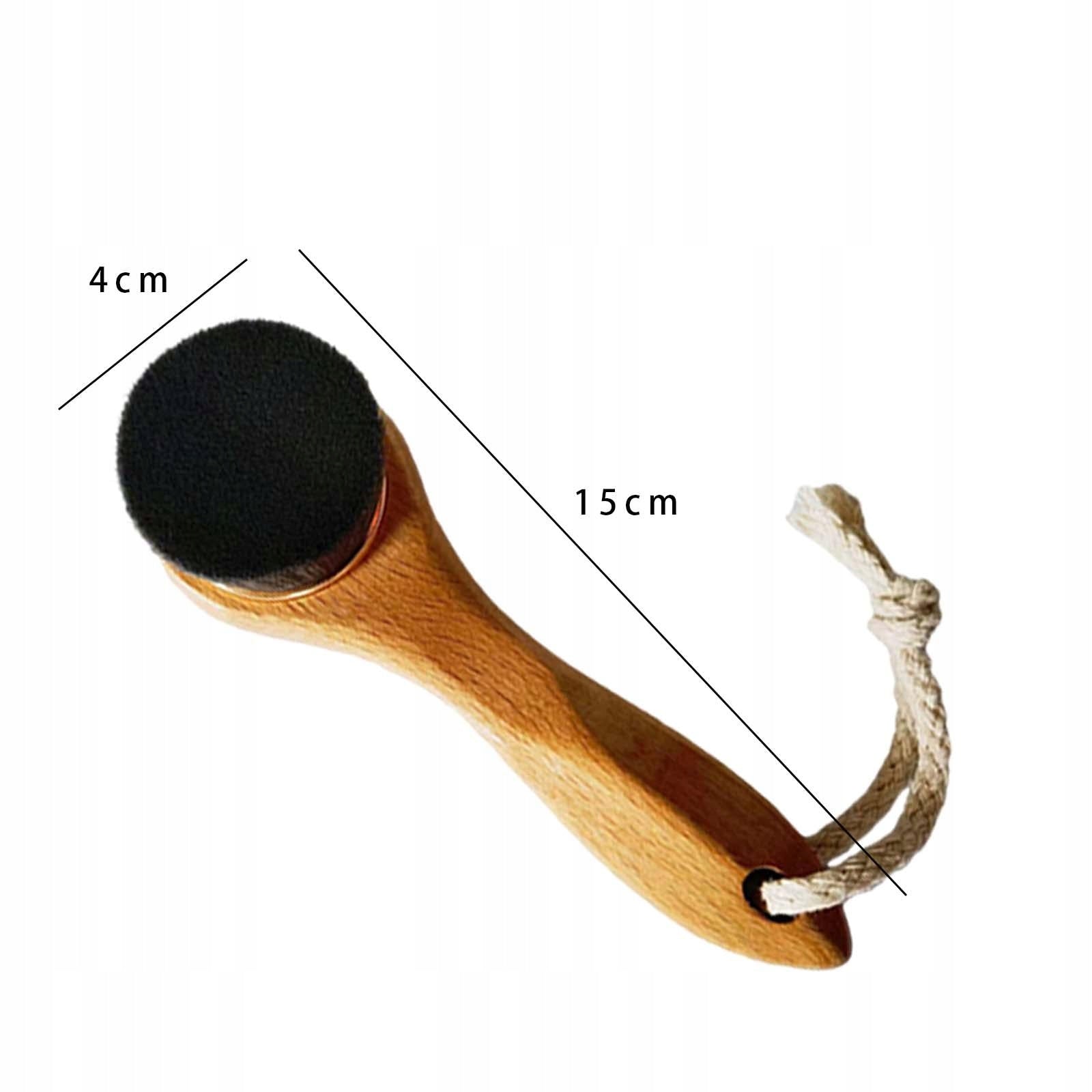 Facial Cleansing Brush Wooden Handle Deep Cleansing Facial Skin Brush Black Medical device no