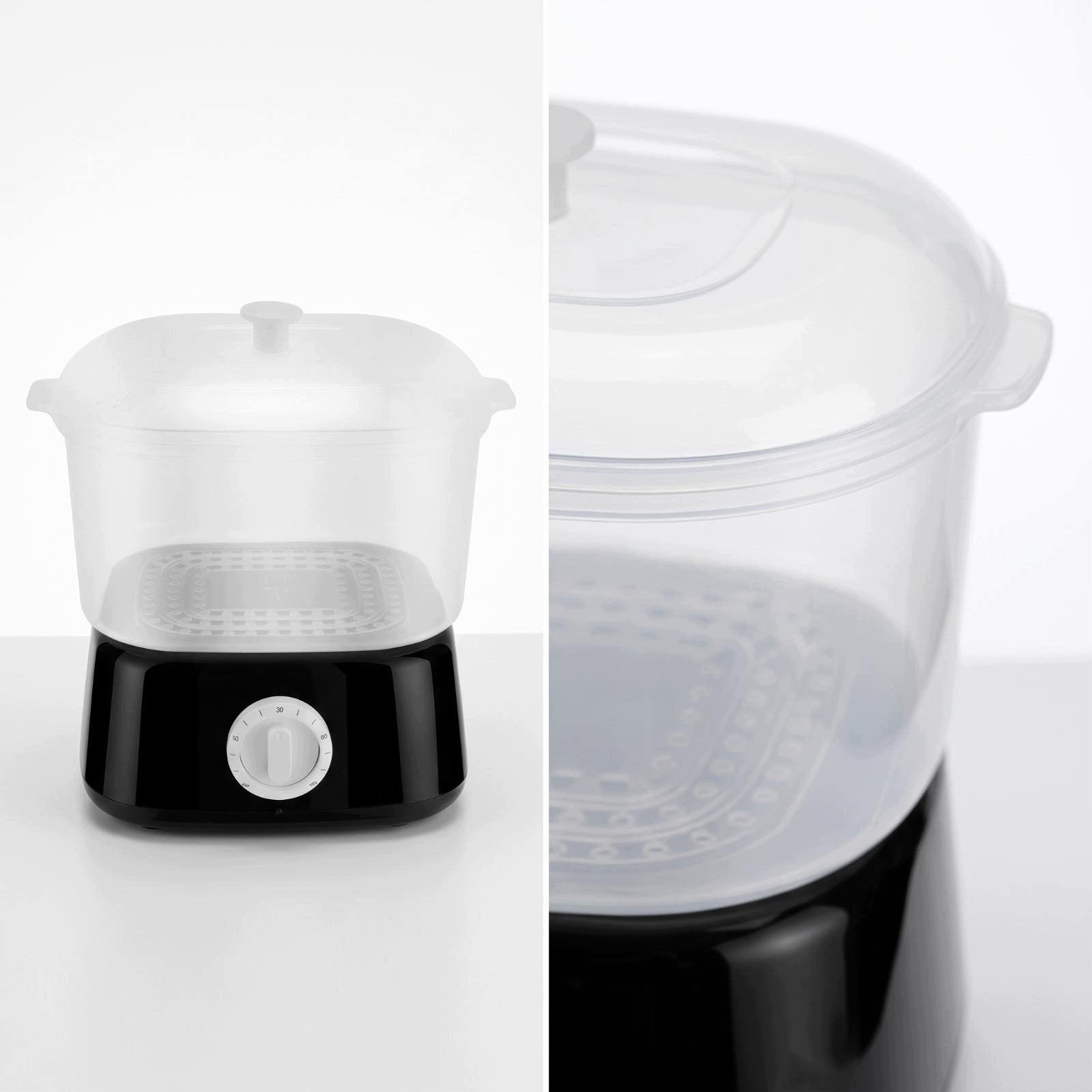 Facial Steamer Pot Compact Heating Pot with Tray Easy Storage Black Eu Plug Medical device no