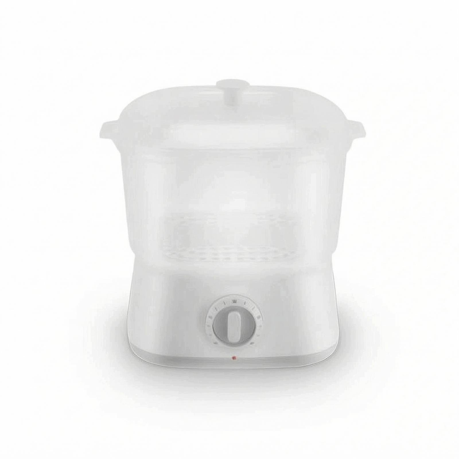 Facial Steamer Pot Compact Heating Pot with Tray Easy Storage White Eu Plug