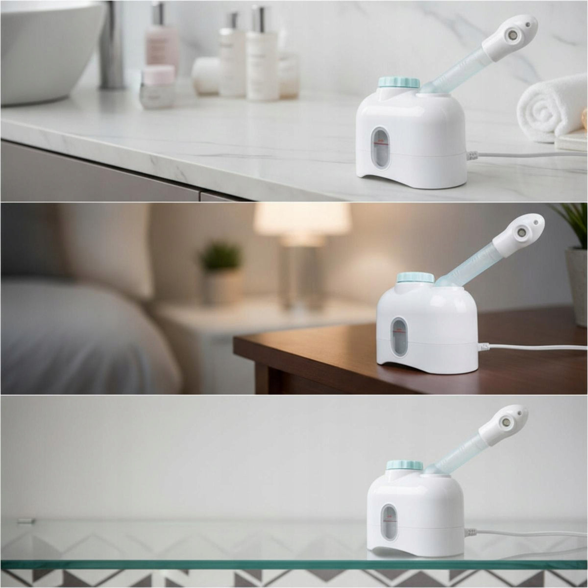 Facial Steamer with Basket Insert Deep Cleaning Warm Mist Steamer Medical device no