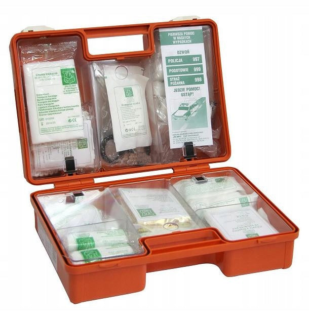 Factory first aid kit PK-MOT AZP15 red K15 DIN 13157 EQUIPPED