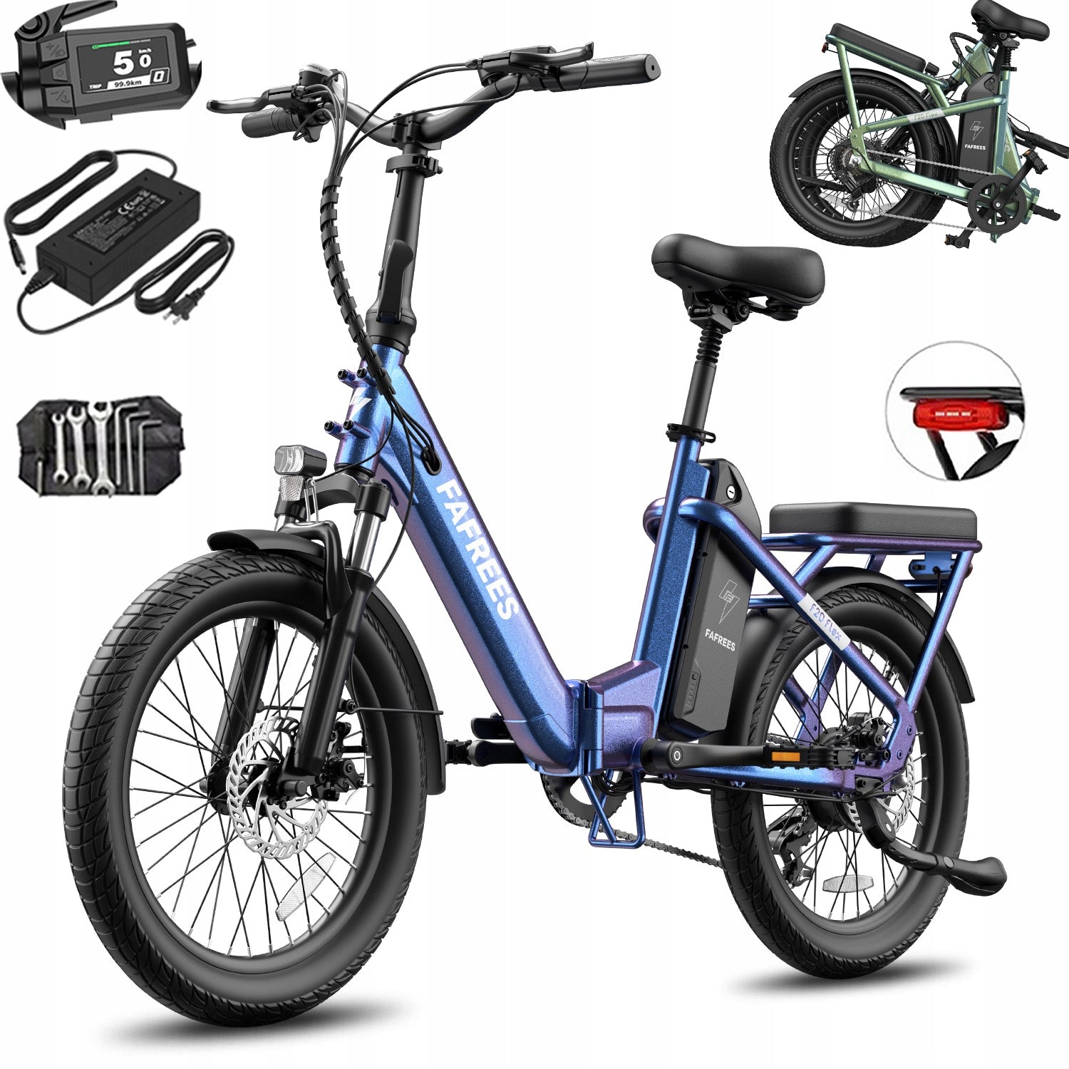 Fafrees Flex Folding Electric Bike 250W 25km/h 36v 20Ah 100km 20"tires