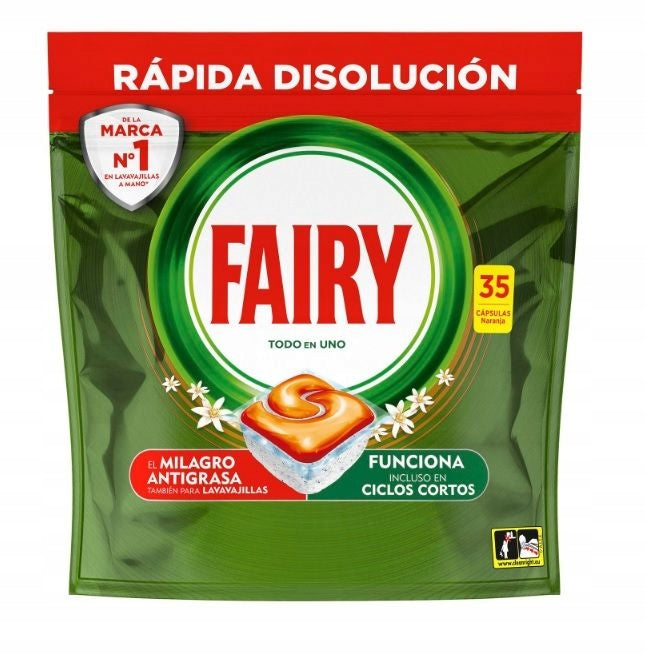 Fairy All in ONE ORANGE 2 x 35pcs Dishwasher Capsule Set