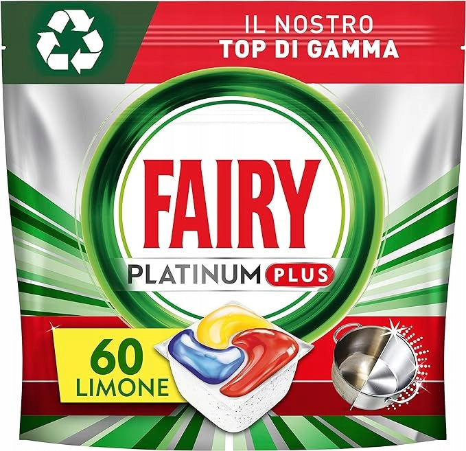 Fairy Dishwasher Capsules 60 Pcs Lemon All in One Platinum Plus Manufacturer code 8001090952158