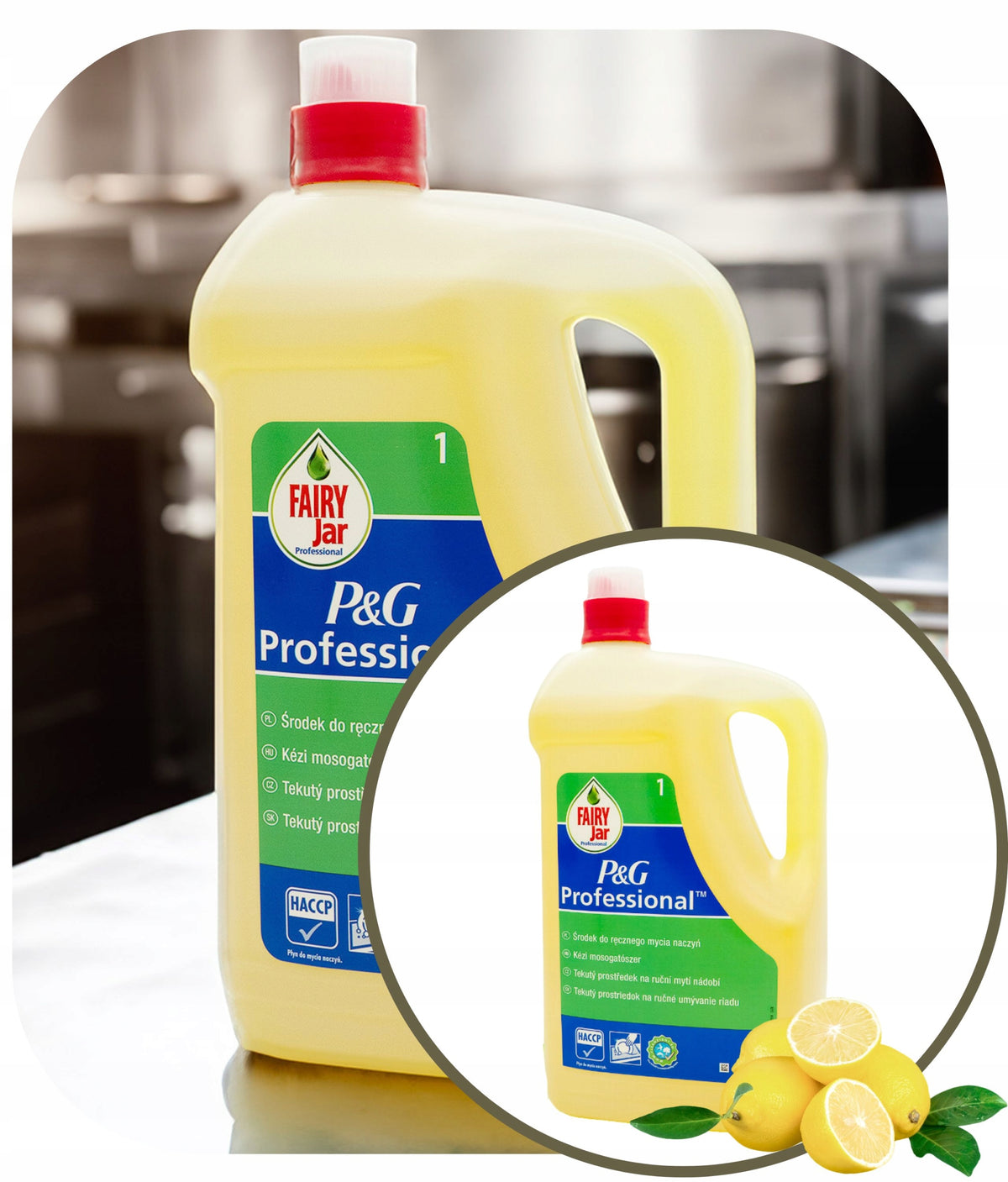 Fairy Dishwashing Liquid 5L Lemon Efficient Dense Professional Packaging status original