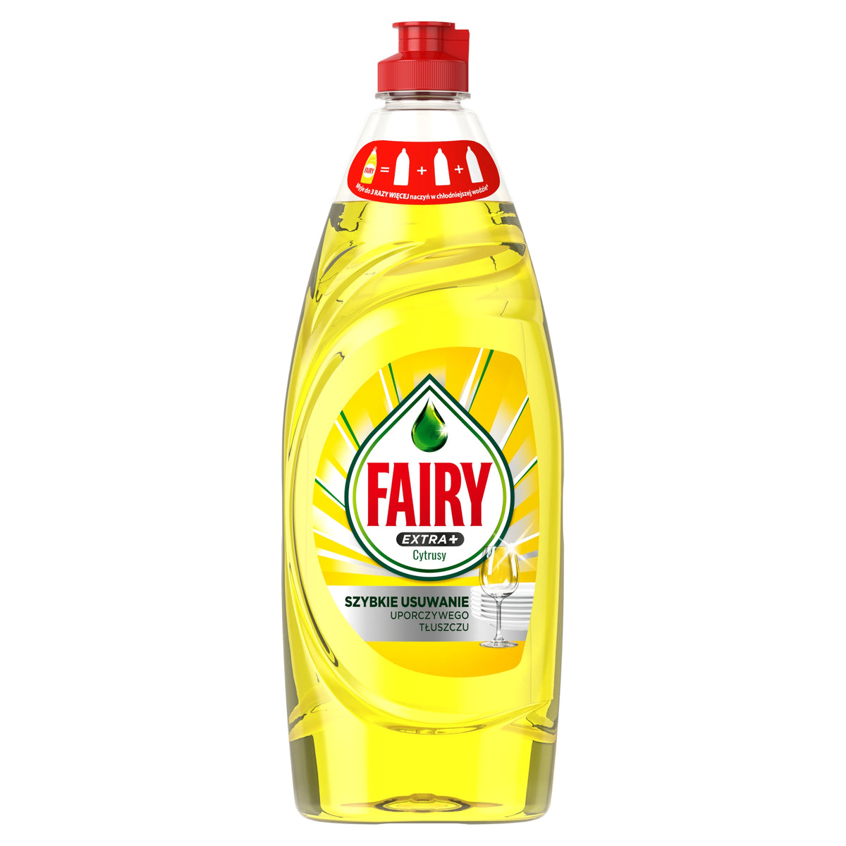 Fairy Extra+ Citrus Dishwashing Liquid, 650ml Capacity 0.65 l