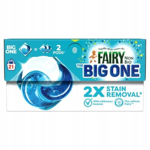 Fairy Non Bio The Big One PODS Laundry Capsules 21pcs