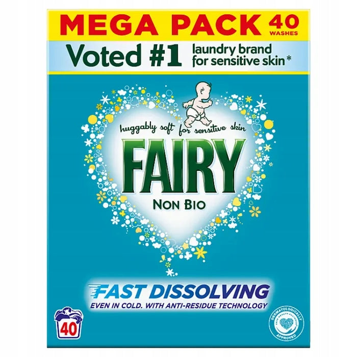 Fairy Non Bio Washing Powder 40 Washes